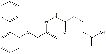 5-{2-[2-([1,1'-biphenyl]-2-yloxy)acetyl]hydrazino}-5-oxopentanoic acid