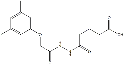 5-{2-[2-(3,5-dimethylphenoxy)acetyl]hydrazino}-5-oxopentanoic acid