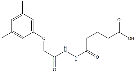 5-{2-[2-(3,5-dimethylphenoxy)acetyl]hydrazino}-5-oxopentanoic acid|