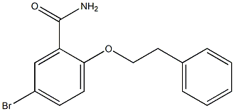 5-bromo-2-(phenethyloxy)benzamide Structure