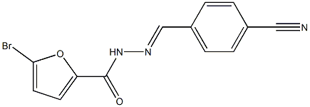  5-bromo-N'-[(E)-(4-cyanophenyl)methylidene]-2-furohydrazide