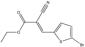 ethyl (E)-3-(5-bromo-2-thienyl)-2-cyano-2-propenoate Struktur