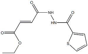 ethyl (E)-4-oxo-4-[2-(2-thienylcarbonyl)hydrazino]-2-butenoate 结构式