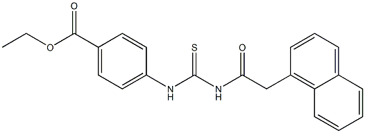 ethyl 4-[({[2-(1-naphthyl)acetyl]amino}carbothioyl)amino]benzoate Structure