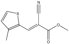 methyl (E)-2-cyano-3-(3-methyl-2-thienyl)-2-propenoate Struktur