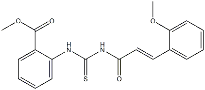 methyl 2-[({[(E)-3-(2-methoxyphenyl)-2-propenoyl]amino}carbothioyl)amino]benzoate