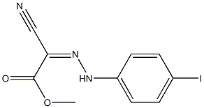 methyl 2-cyano-2-[(Z)-2-(4-iodophenyl)hydrazono]acetate Struktur