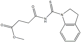  methyl 4-[(2,3-dihydro-1H-indol-1-ylcarbothioyl)amino]-4-oxobutanoate