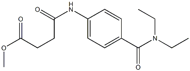 methyl 4-{4-[(diethylamino)carbonyl]anilino}-4-oxobutanoate Structure