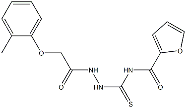  N-({2-[2-(2-methylphenoxy)acetyl]hydrazino}carbothioyl)-2-furamide