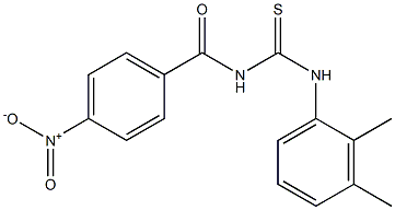 N-(2,3-dimethylphenyl)-N'-(4-nitrobenzoyl)thiourea Structure