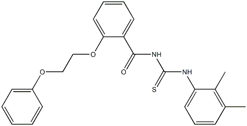 N-(2,3-dimethylphenyl)-N'-[2-(2-phenoxyethoxy)benzoyl]thiourea Structure