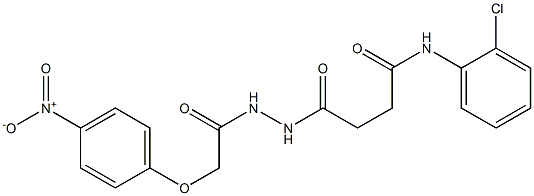 N-(2-chlorophenyl)-4-{2-[2-(4-nitrophenoxy)acetyl]hydrazino}-4-oxobutanamide|