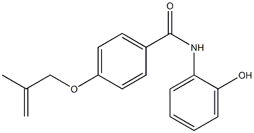 N-(2-hydroxyphenyl)-4-[(2-methyl-2-propenyl)oxy]benzamide,,结构式