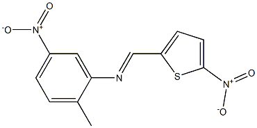 2-methyl-5-nitro-N-[(E)-(5-nitro-2-thienyl)methylidene]aniline