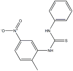 N-(2-methyl-5-nitrophenyl)-N'-phenylthiourea,,结构式
