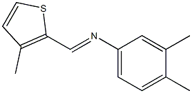 3,4-dimethyl-N-[(E)-(3-methyl-2-thienyl)methylidene]aniline