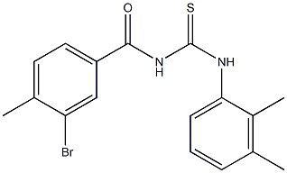 N-(3-bromo-4-methylbenzoyl)-N'-(2,3-dimethylphenyl)thiourea Structure