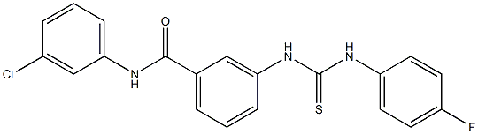 N-(3-chlorophenyl)-3-{[(4-fluoroanilino)carbothioyl]amino}benzamide|