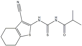 N-(3-cyano-4,5,6,7-tetrahydro-1-benzothiophen-2-yl)-N'-isobutyrylthiourea