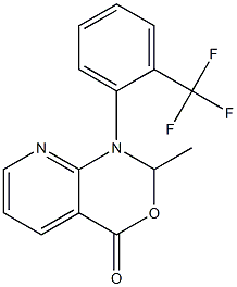 1-[2-(Trifluoromethyl)phenyl]-2-methyl-2H-pyrido[2,3-d][1,3]oxazin-4(1H)-one