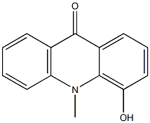 4-Hydroxy-10-methylacridin-9(10H)-one,,结构式