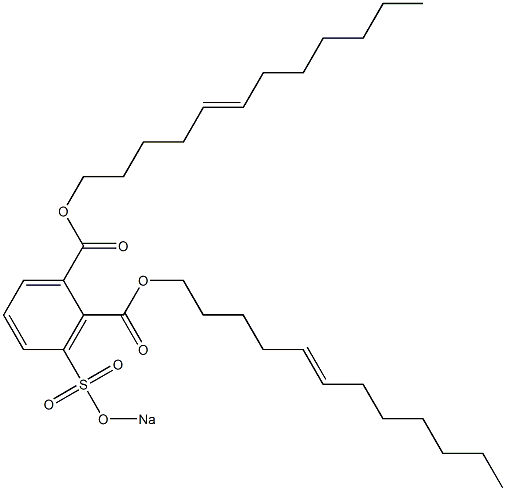 3-(Sodiosulfo)phthalic acid di(5-dodecenyl) ester 结构式