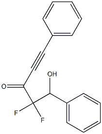 1,5-Diphenyl-4,4-difluoro-5-hydroxy-1-pentyne-3-one,,结构式