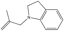 2,3-ジヒドロ-1-(2-メチル-2-プロペニル)-1H-インドール 化学構造式