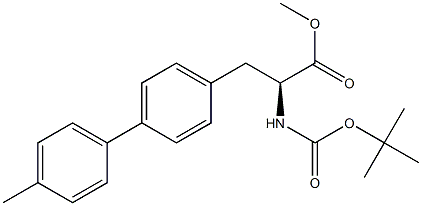 N-(tert-Butoxycarbonyl)-4-(4-methylphenyl)-L-phenylalanine methyl ester,,结构式