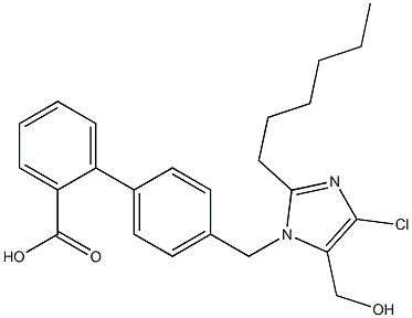 4'-[[4-Chloro-2-hexyl-5-hydroxymethyl-1H-imidazol-1-yl]methyl]-1,1'-biphenyl-2-carboxylic acid