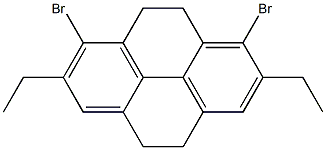 4,5,9,10-テトラヒドロ-1,8-ジブロモ-2,7-ジエチルピレン 化学構造式