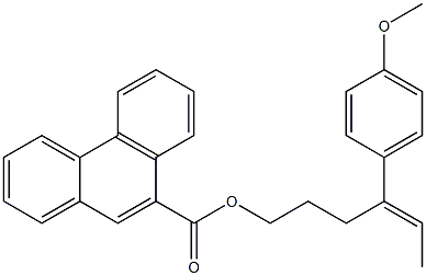 Phenanthrene-9-carboxylic acid [(E)-4-(4-methoxyphenyl)-4-hexenyl] ester|