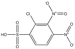 2-Chloro-3,4-dinitrobenzenesulfonic acid 结构式