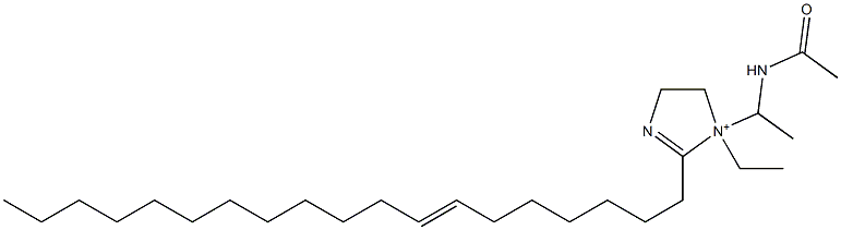 1-[1-(Acetylamino)ethyl]-1-ethyl-2-(7-nonadecenyl)-2-imidazoline-1-ium Structure