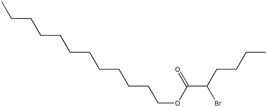 2-Bromohexanoic acid dodecyl ester,,结构式