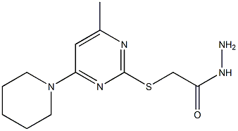 (6-Methyl-4-piperidino-2-pyrimidinylthio)acetic acid hydrazide