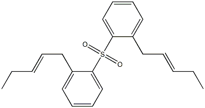 (2-Pentenyl)phenyl sulfone Structure
