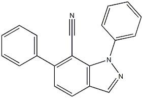 1,6-Diphenyl-1H-indazole-7-carbonitrile