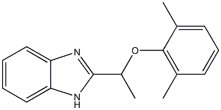 2-[1-(2,6-Dimethylphenyloxy)ethyl]-1H-benzimidazole,,结构式