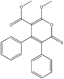 3,4-Diphenyl-2-thioxo-6-methoxy-2H-pyran-5-carboxylic acid methyl ester