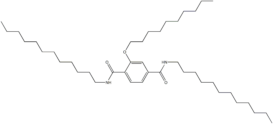 2-(Decyloxy)-N,N'-didodecylterephthalamide Struktur