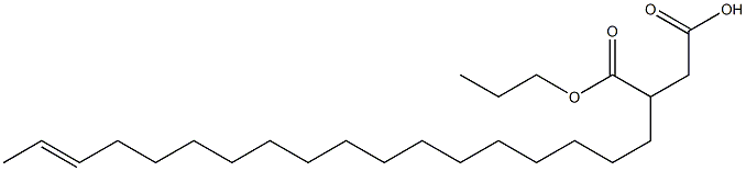 3-(16-Octadecenyl)succinic acid 1-hydrogen 4-propyl ester Structure