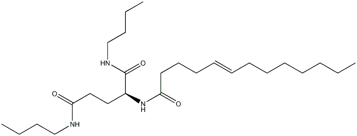 N2-(5-Tridecenoyl)-N1,N5-dibutylglutaminamide,,结构式