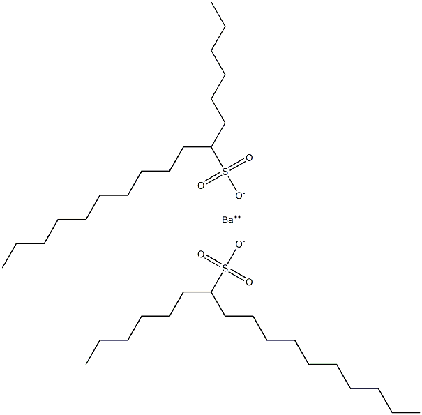 Bis(heptadecane-7-sulfonic acid)barium salt Structure