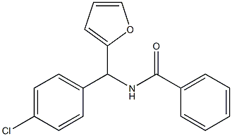 N-[(4-Chlorophenyl)(2-furyl)methyl]benzamide Structure