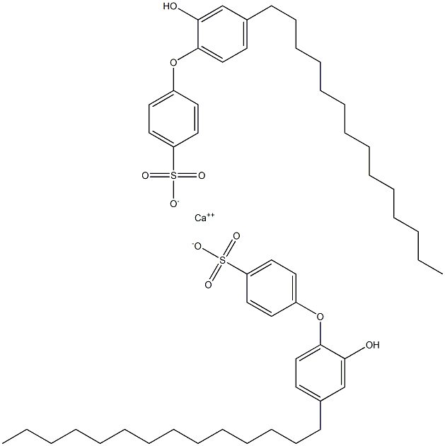 Bis(2'-hydroxy-4'-tetradecyl[oxybisbenzene]-4-sulfonic acid)calcium salt