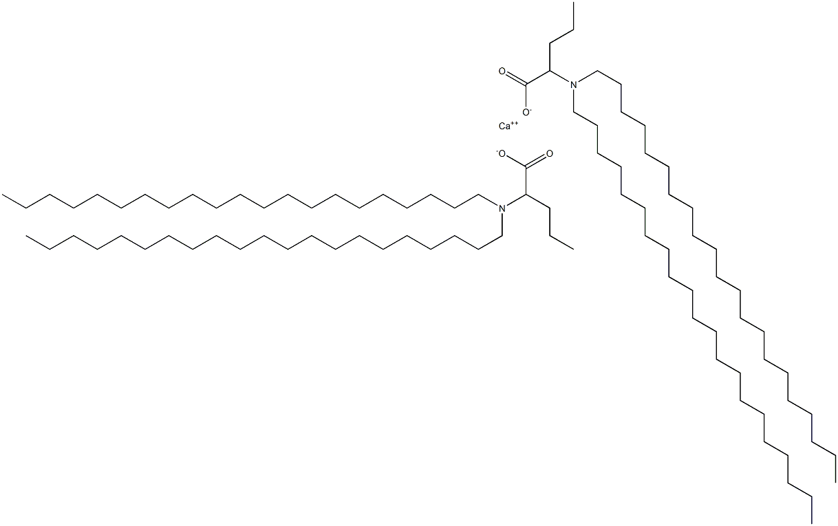 Bis[2-(dihenicosylamino)valeric acid]calcium salt 结构式