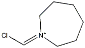1-(Chloromethylene)hexahydro-1H-azepin-1-ium Struktur