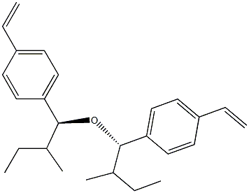 (+)-[(S)-sec-ブチル]p-ビニルベンジルエーテル 化学構造式